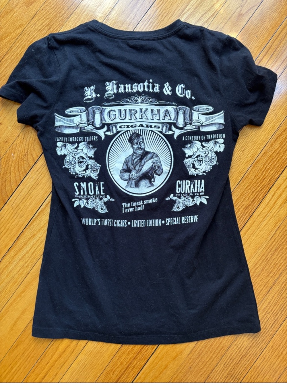 Gurkha Cigars Graphic Black Tee